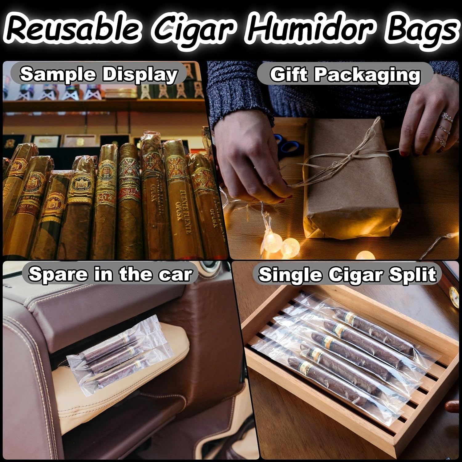 Eoho Resealable Cigar Bags, 50 Count: image 5